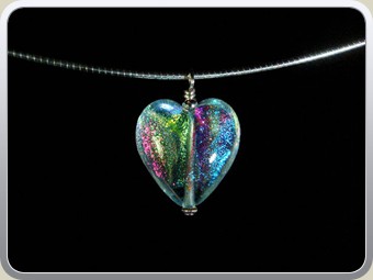Aquamarine-Opalescent-Murano-Glass-Heart-Pendant